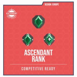 Valorant Ascendant Ranked accounts